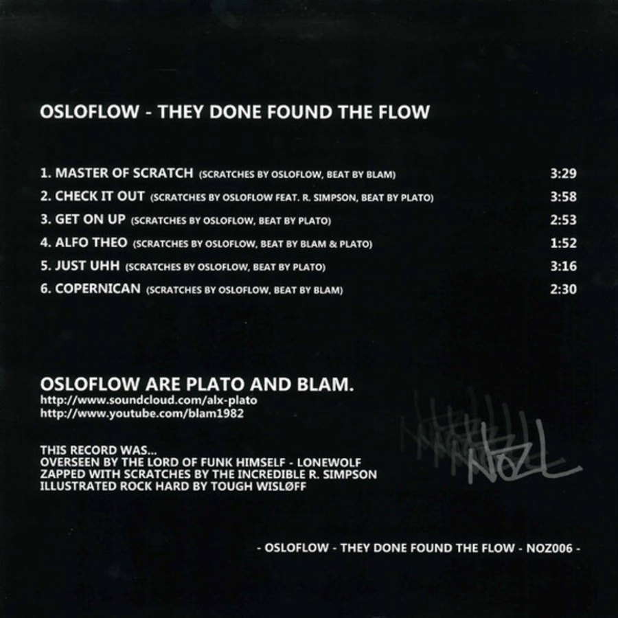 They Done Found The Flow back cover with tracklist